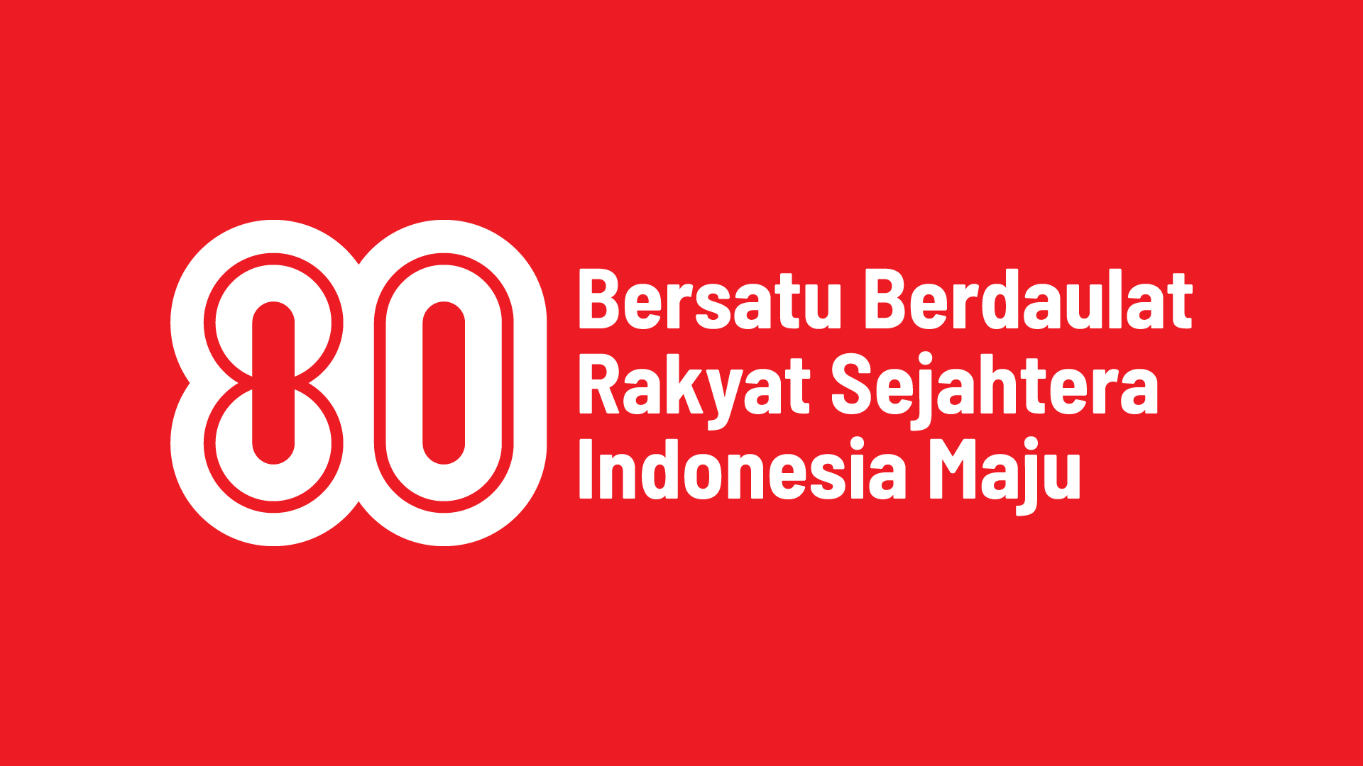 Logo HUT ke-80 RI